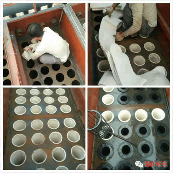 花板、布袋、骨架安裝示意圖